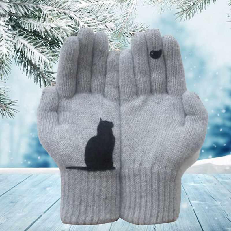 🎁Warm Gift-🐱Cat Fan Woolen Gloves