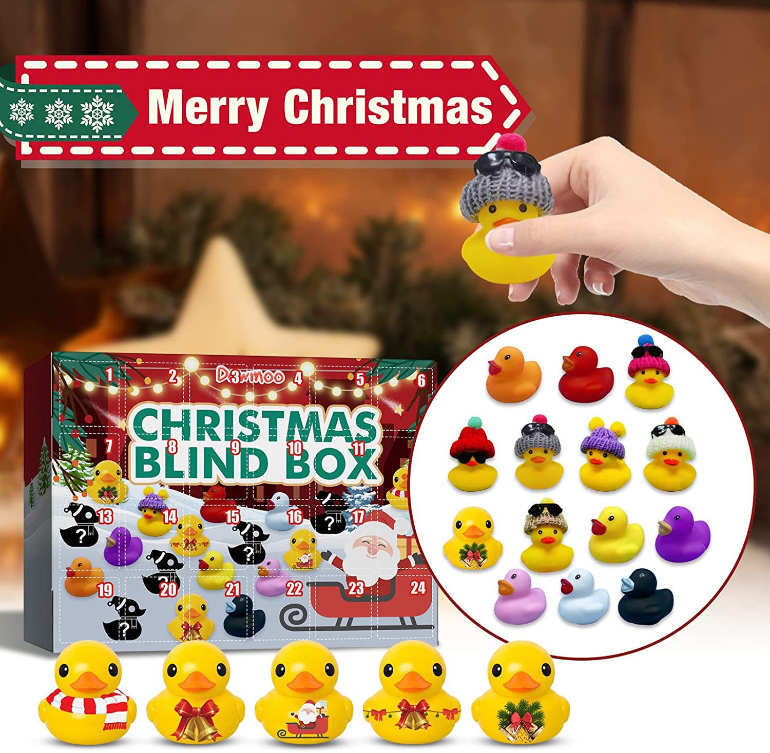 🎅Christmas  hot saler🎁 - 🦆24 Rubber Ducks Blind Box  Gift  🔥  (BUY 2 Free Shipping)