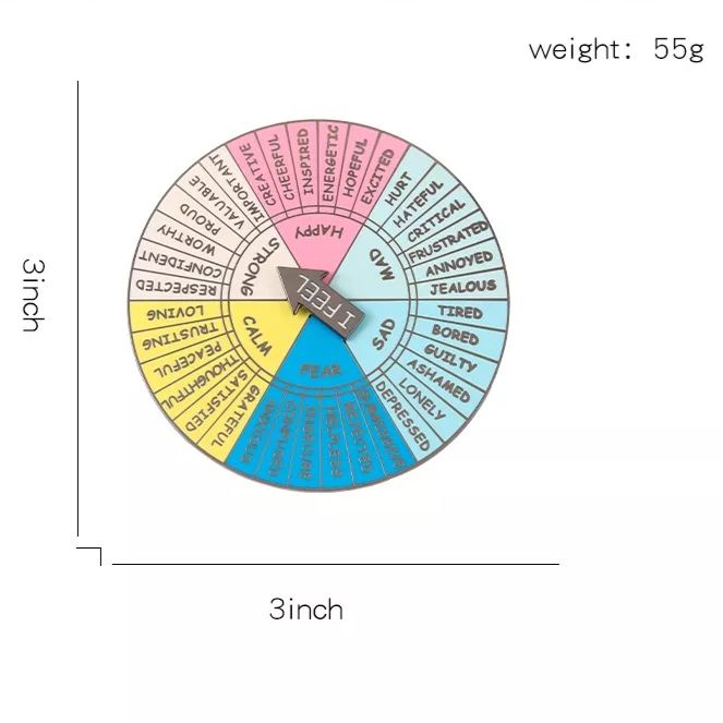 Mood Spinner Pin Badge