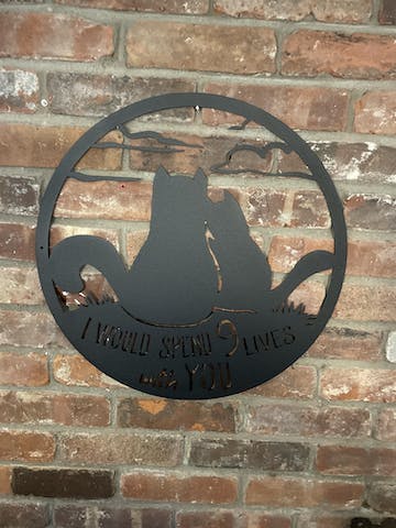 🐈9 Lives Together Wall Art🐈