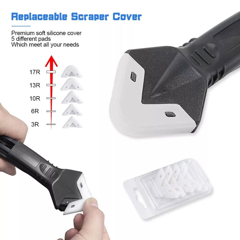 Multifunctional glue scraper