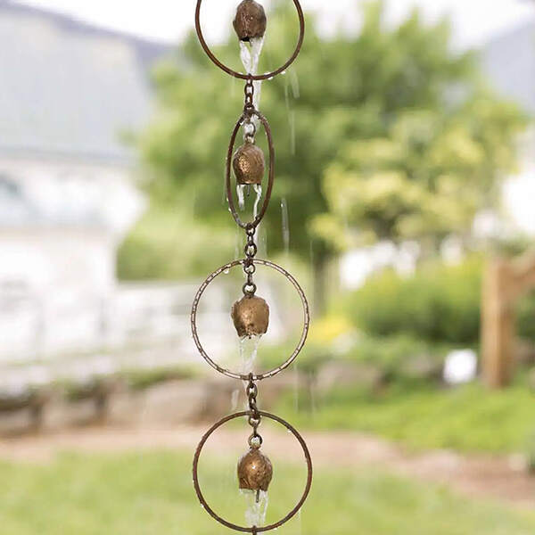 Rain Chain Metal Garden Art Gift for Mom