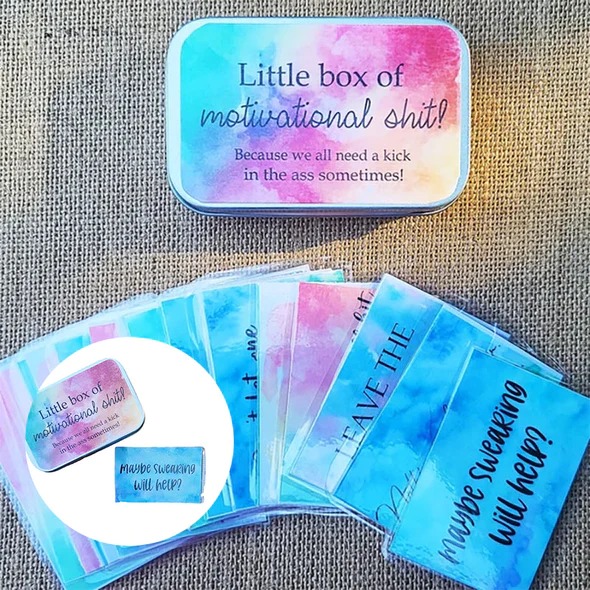 Funny Motivation Cards Gift (1 Set of 20 Sheets)