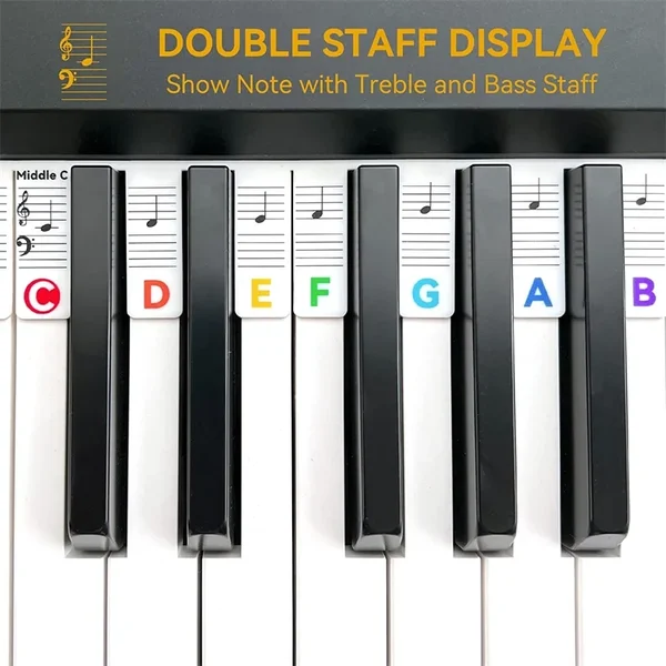 🔥New Year's Promotion 49% Off - Removable Piano Keyboard Note Labels🎶