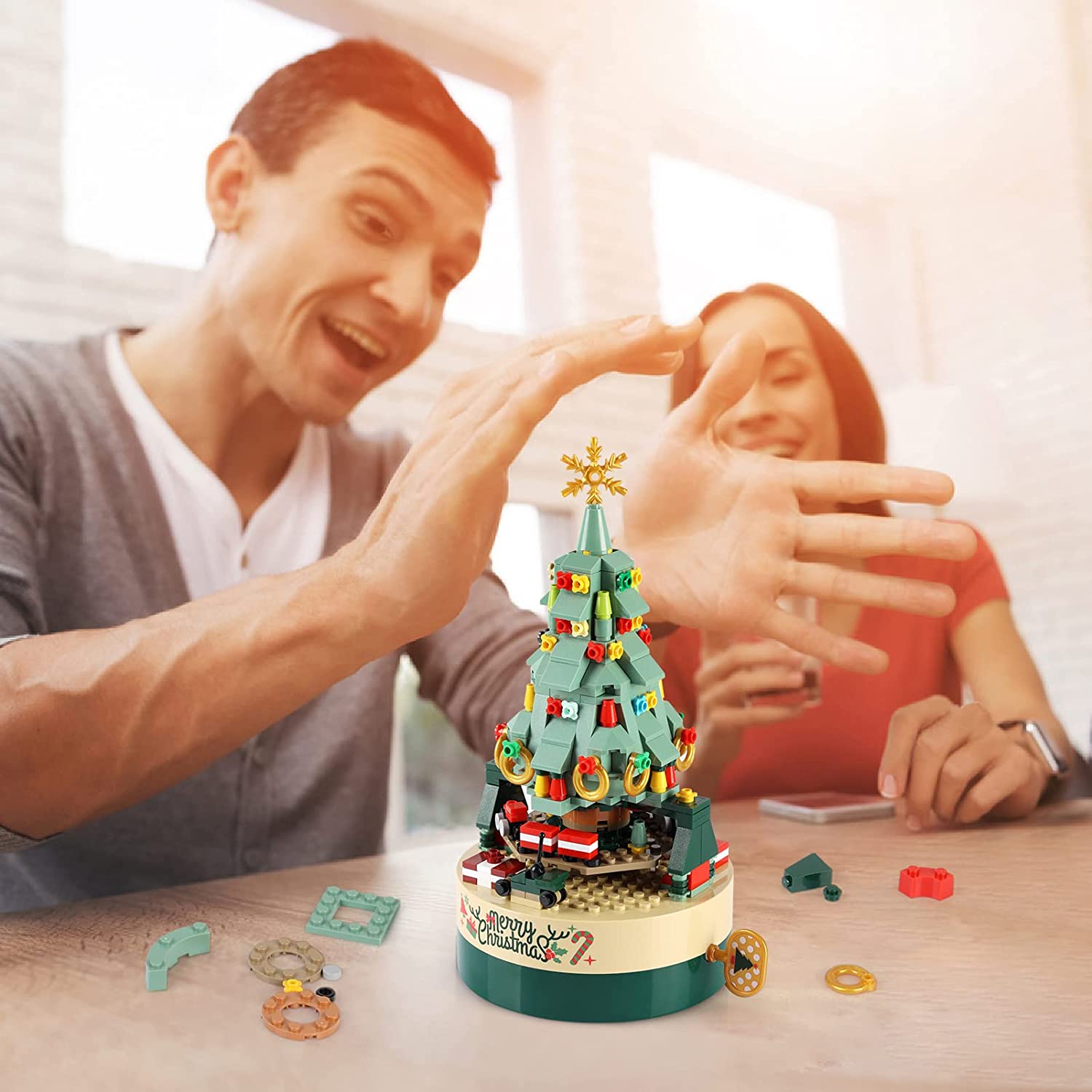 Christmas Pre-Sale 50% OFF- DIY Building Blocks Christmas Tree Octavo Box (360 Pcs)