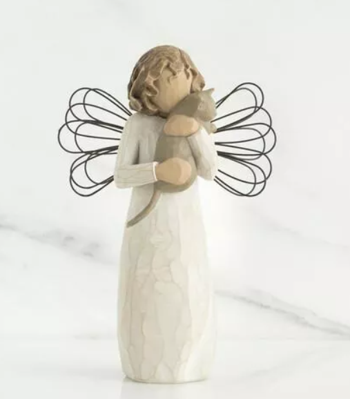 💘Angel Of Friendship Dog Monument Figurine🐱