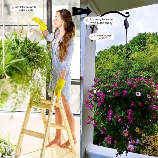 🔥💥Blowout Sale 49% OFF💖🌳Plant Pulley Set For Garden Baskets Pots,