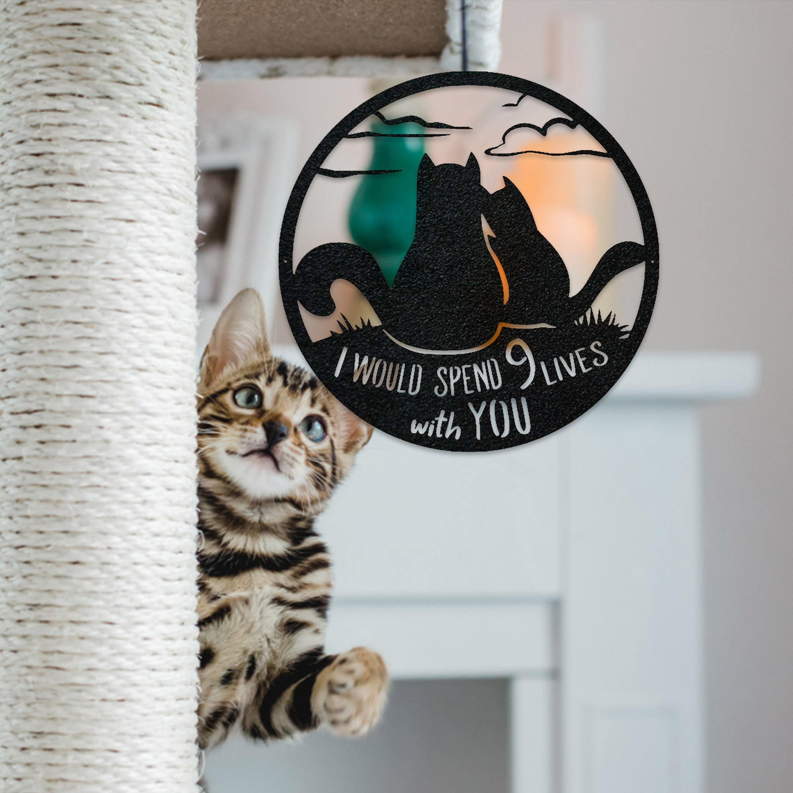🔥Hot Sale 50% OFF 😻 9 Lives Together Wall Art