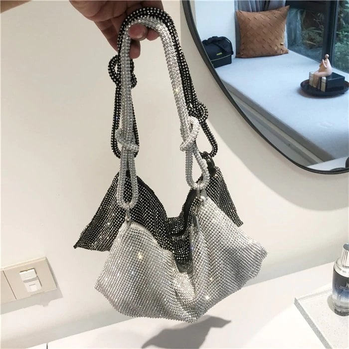 🔥Hot Sale-💎Luxury Design Shiny Rhinestones Handbag
