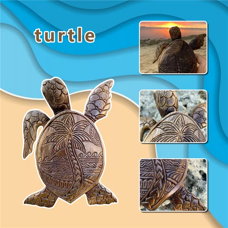 🌴🐢Hawaiian Turtle Woodcarving-Buy 2 for Free Shipping🔥