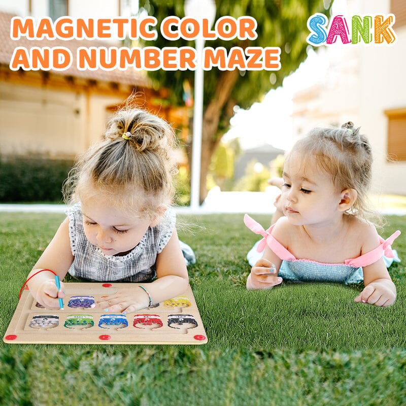 🤓Magnetic Color and Number Maze🔥