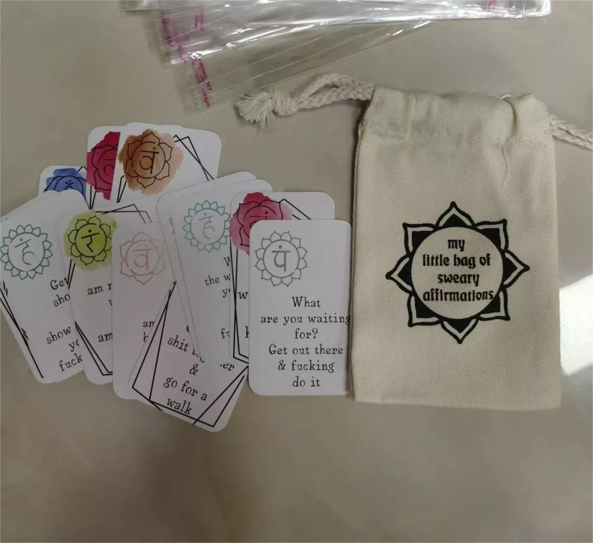 🎅Christmas Pre Sale🎁-Funny Affirmation Card Gift With Storage Pouch🎊