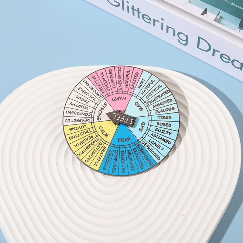 Mood Spinner Pin Badge