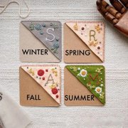 🍃Personalized hand embroidered corner bookmark🔖