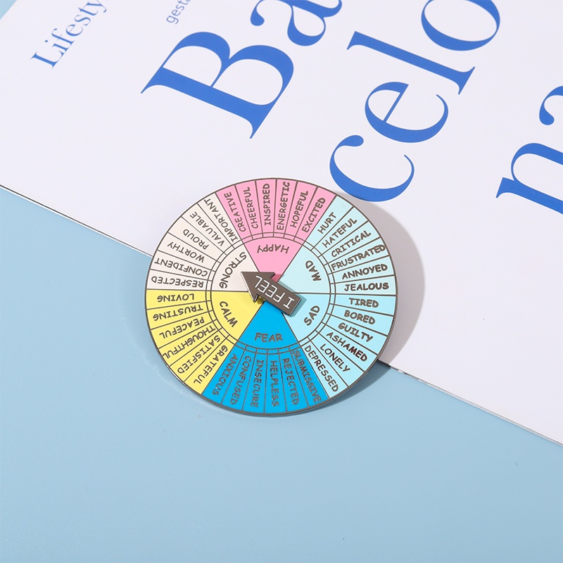 Mood Spinner Pin Badge