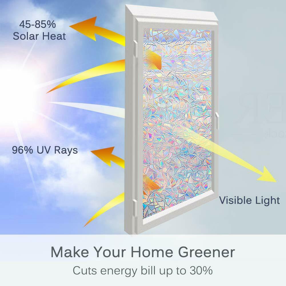 🌈Rainbow Film Anti-light Window Glass Sticker✨