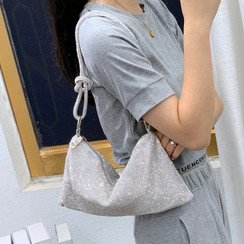 🔥Hot Sale-💎Luxury Design Shiny Rhinestones Handbag