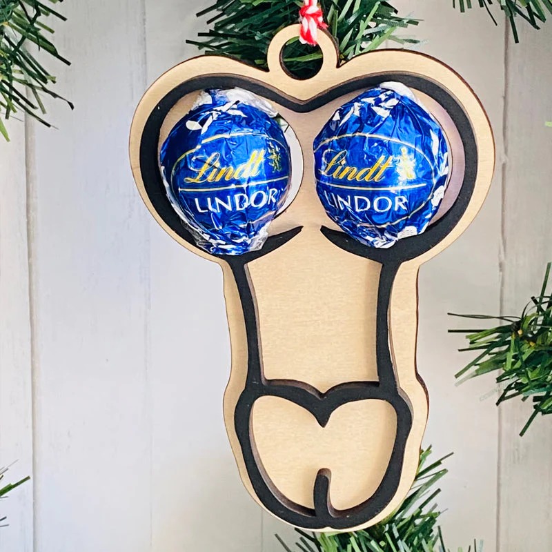 Funny Couples Christmas Ornament🤣