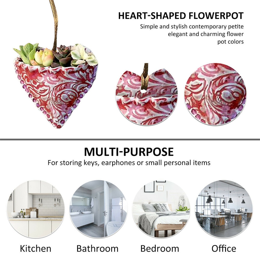 🌱PLANTING SUCCULENT HEART POCKET PLANTER🌱