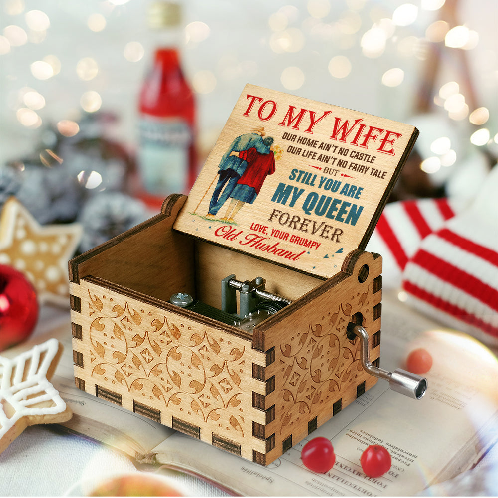  You Are My Queen Forever - Gift For Couples, Husband Wife - Music Box