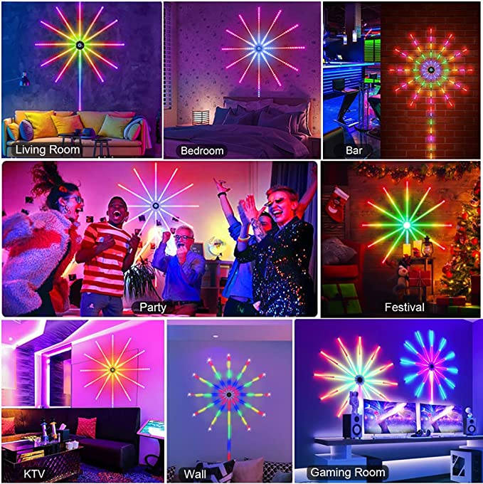 (💥Hot Sale💥) Smart Fireworks LED Light