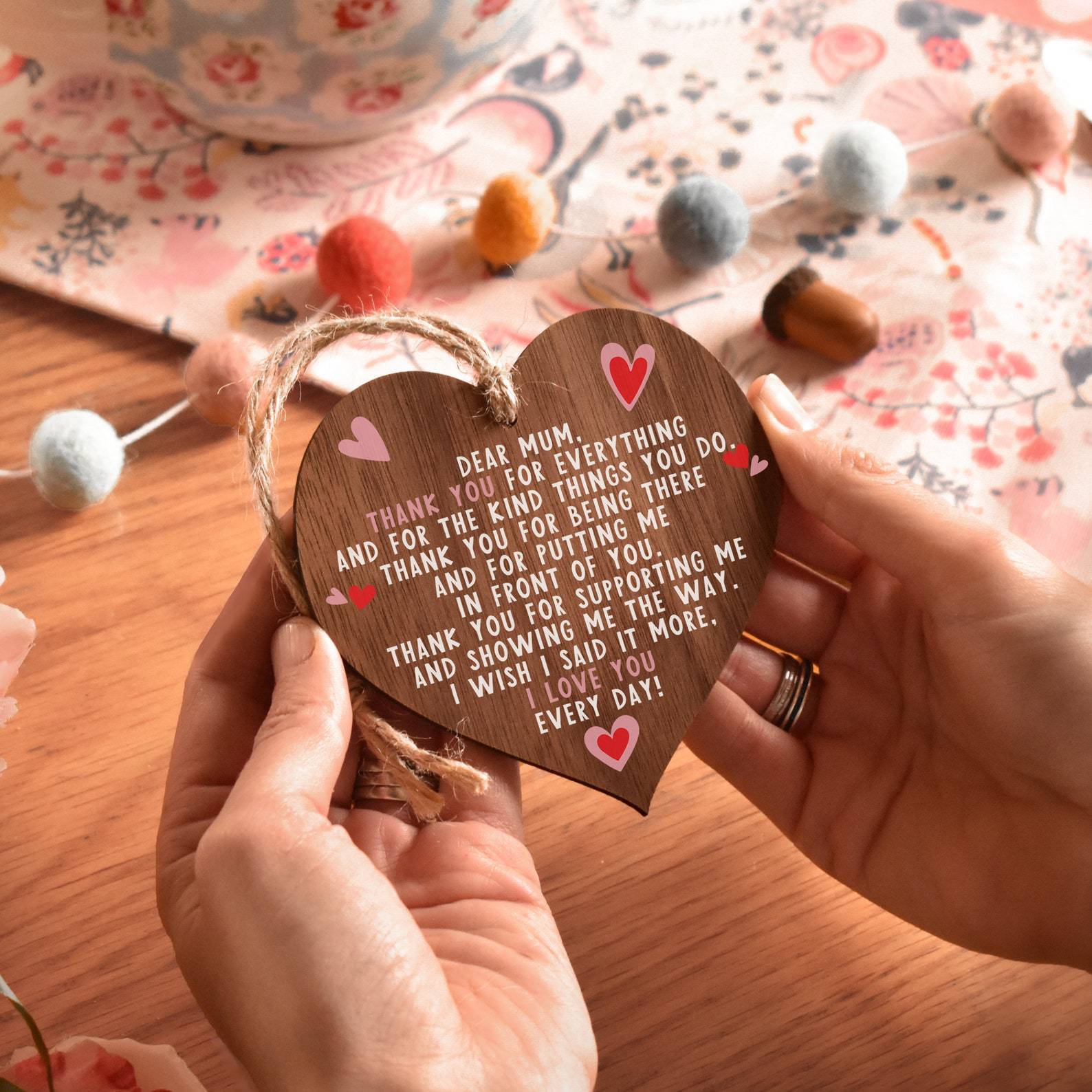 🌷Thinking of you cheer up-💖A wooden plaque gifts