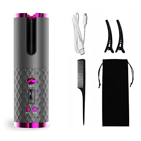 💅USB Charging Portable Cordless Auto Hair Curler