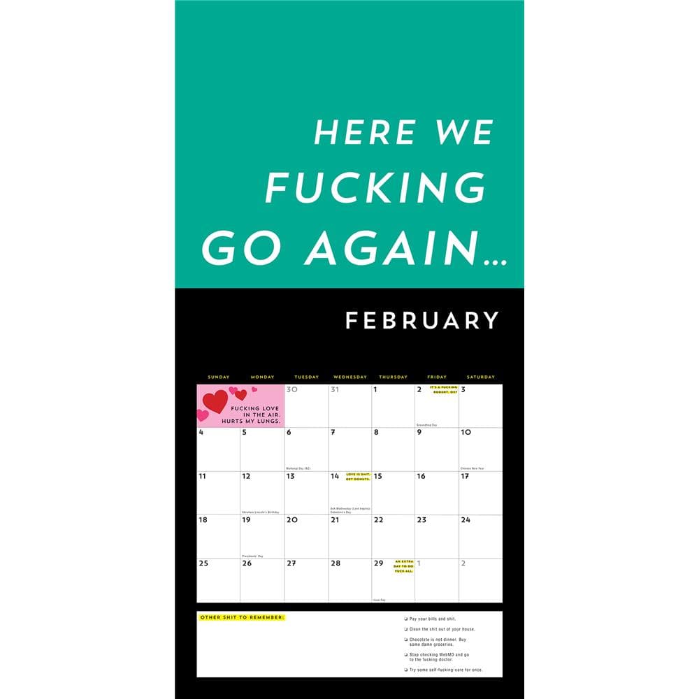 A Spoof  Wall Calendar