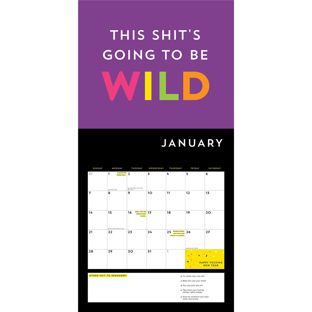 A Spoof  Wall Calendar