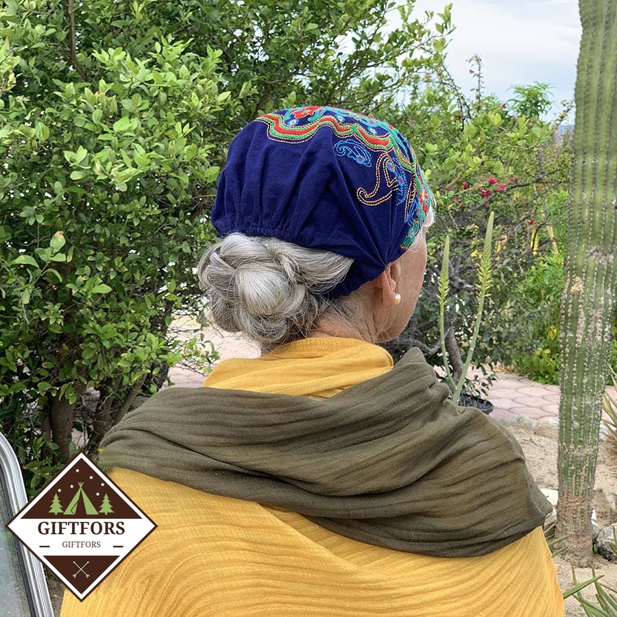 Embroidered Bandana Caps