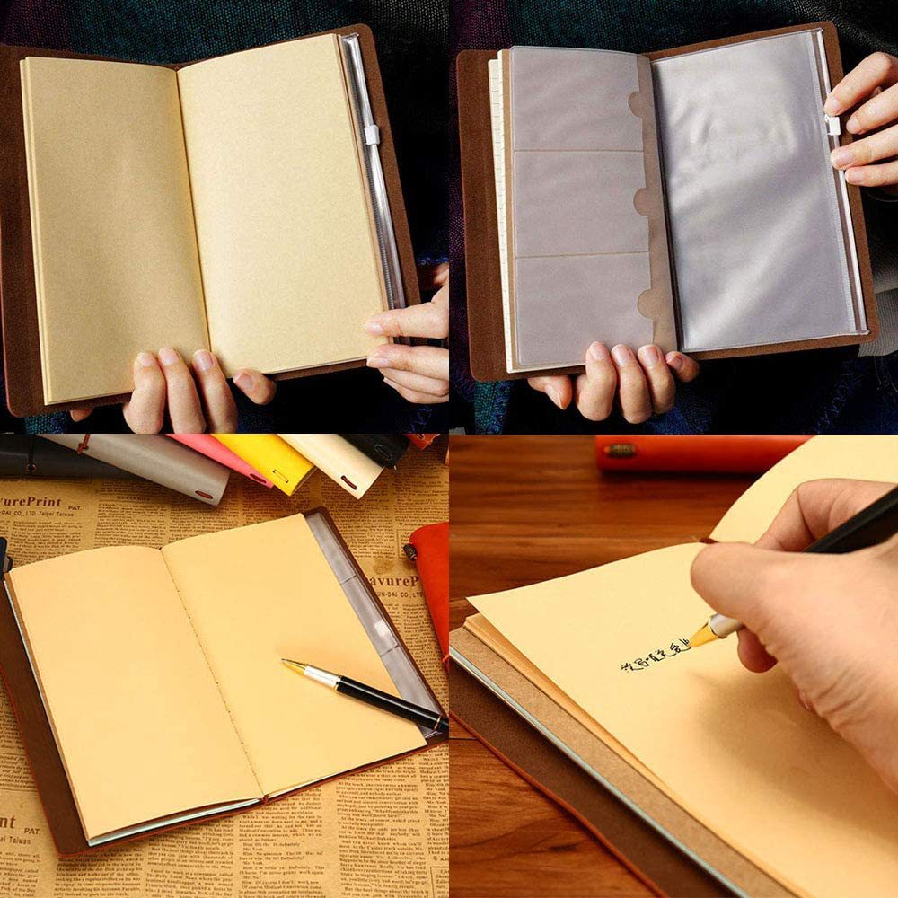 Best Gift-Leather Writing Journal with Inspirational Quotes