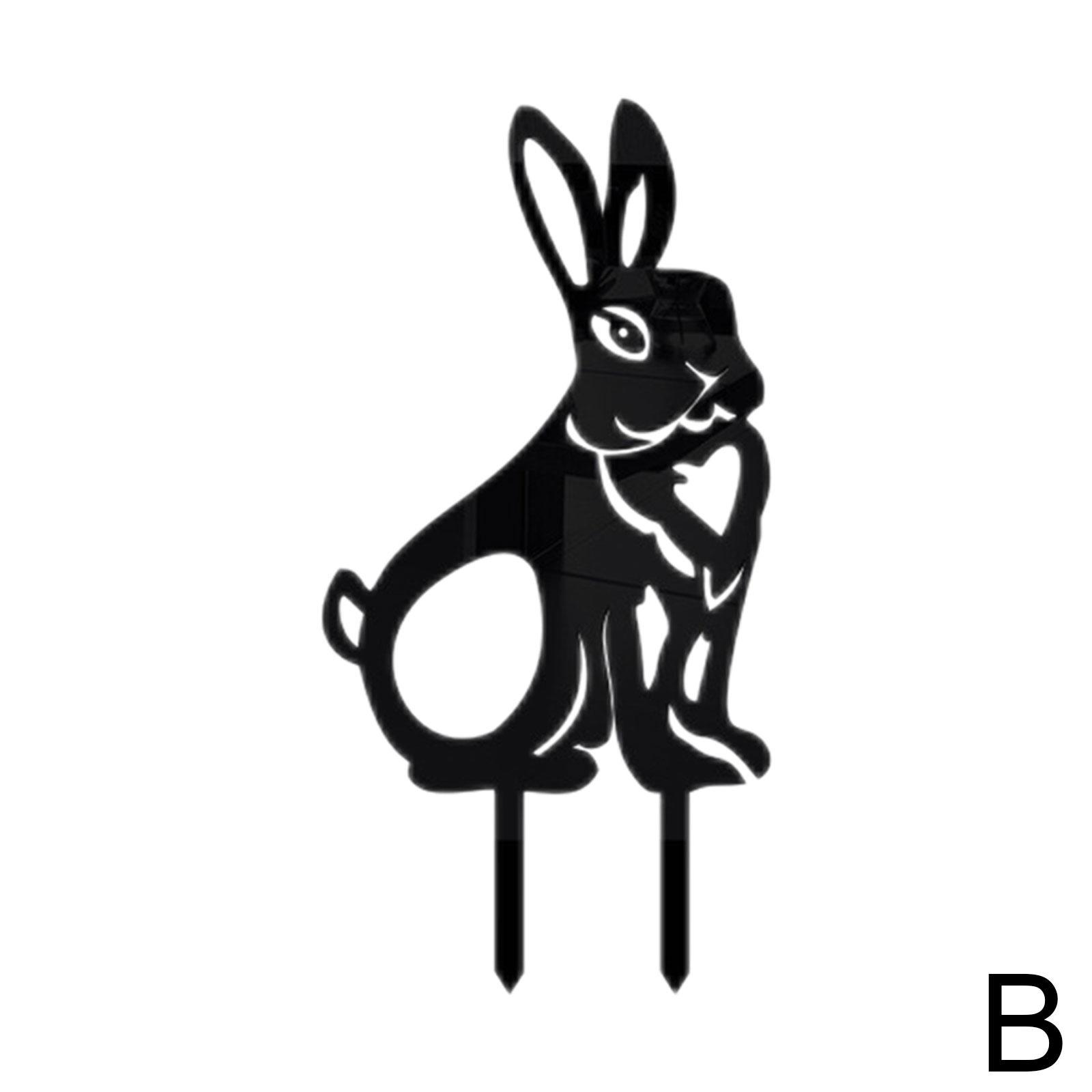 Garden Metal Rabbit Yard Art