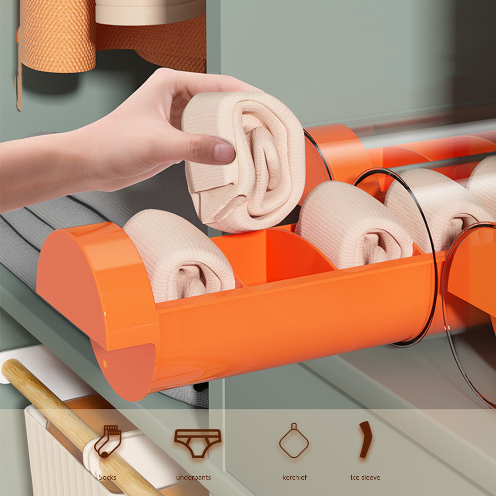 🔥Hot Sale - 6 Compartments Pull-Out Socks&Underwear Storage Box