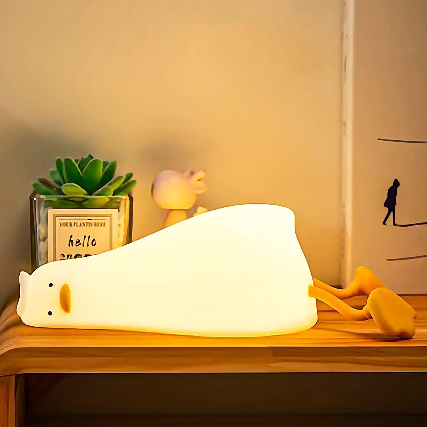 Lying Flat Duck Night Light