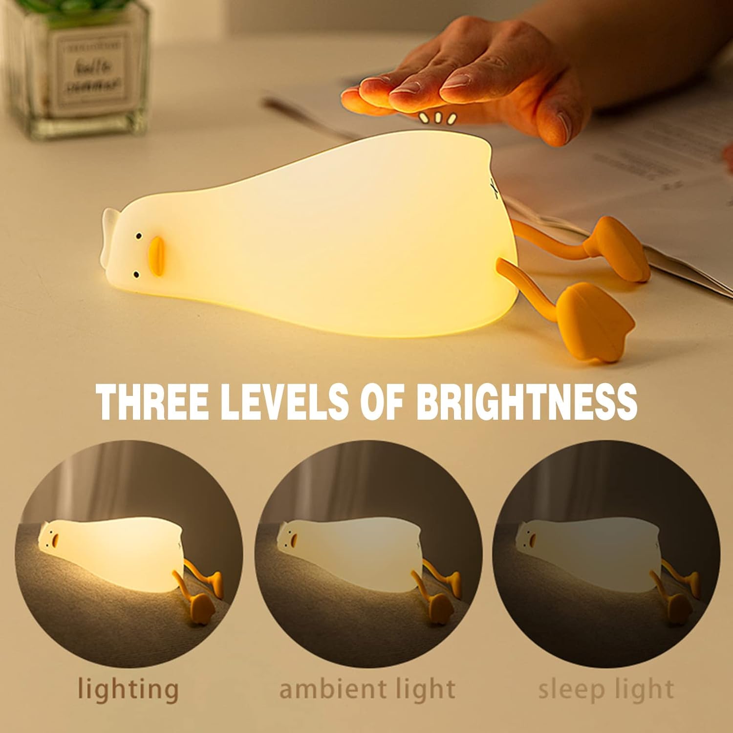 Lying Flat Duck Night Light