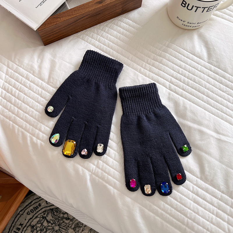 Nail Art Rhinestone Gloves
