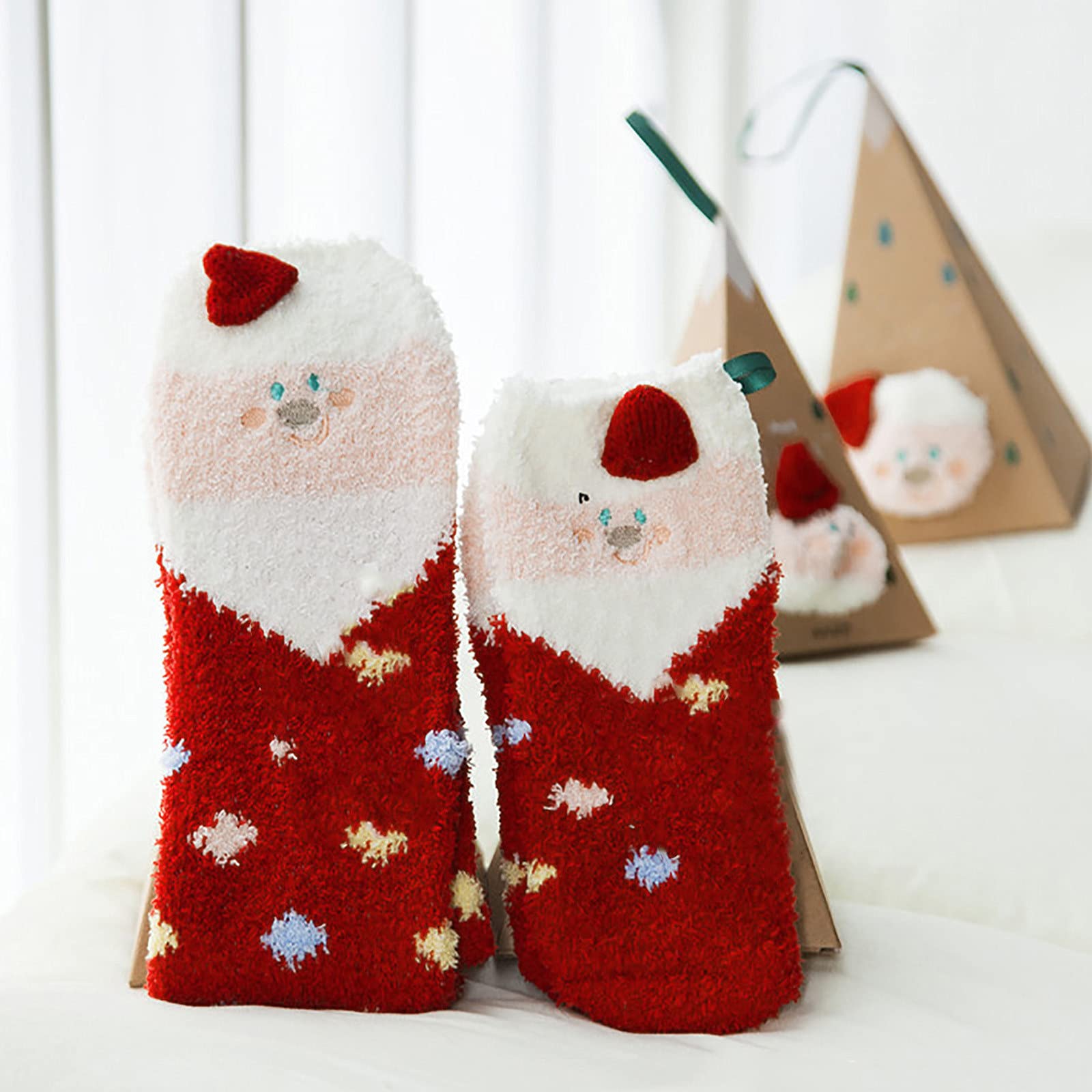 Christmas cute coral fleece warm socks