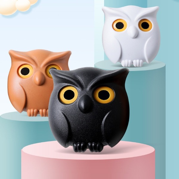 Cute Night Owl Magnetic Wall Key Holder