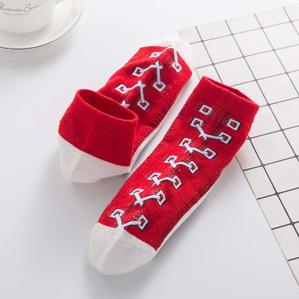 🤣2023 New Creative Funny Shoe Print Short Sox 🧦