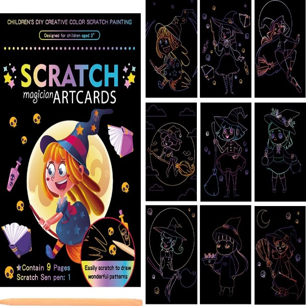 🌈DIY Colourful Magic Scraping Scratch Art Drawing Paper🌈