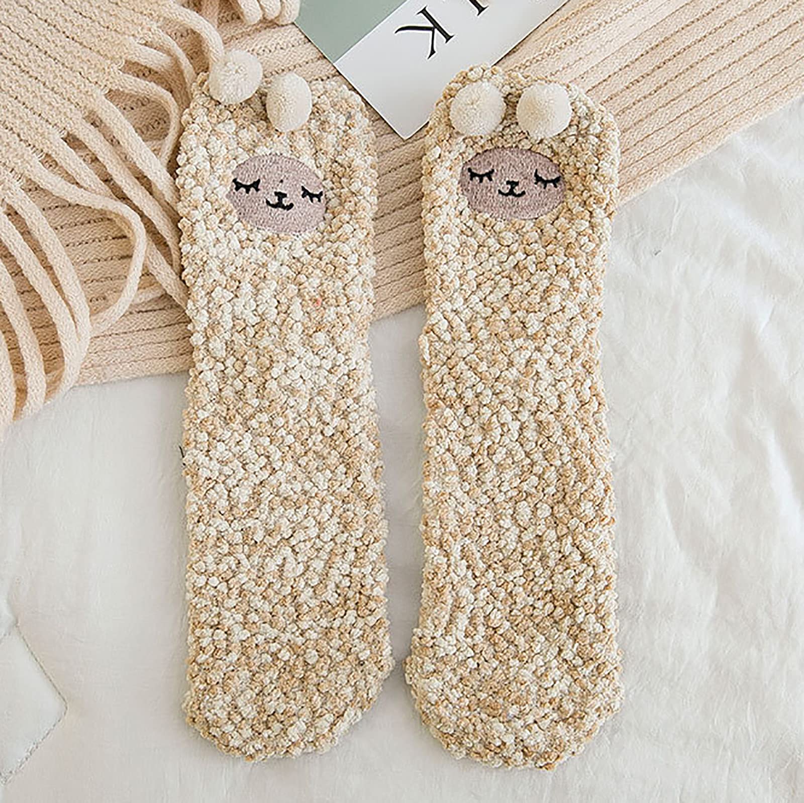 Christmas cute coral fleece warm socks