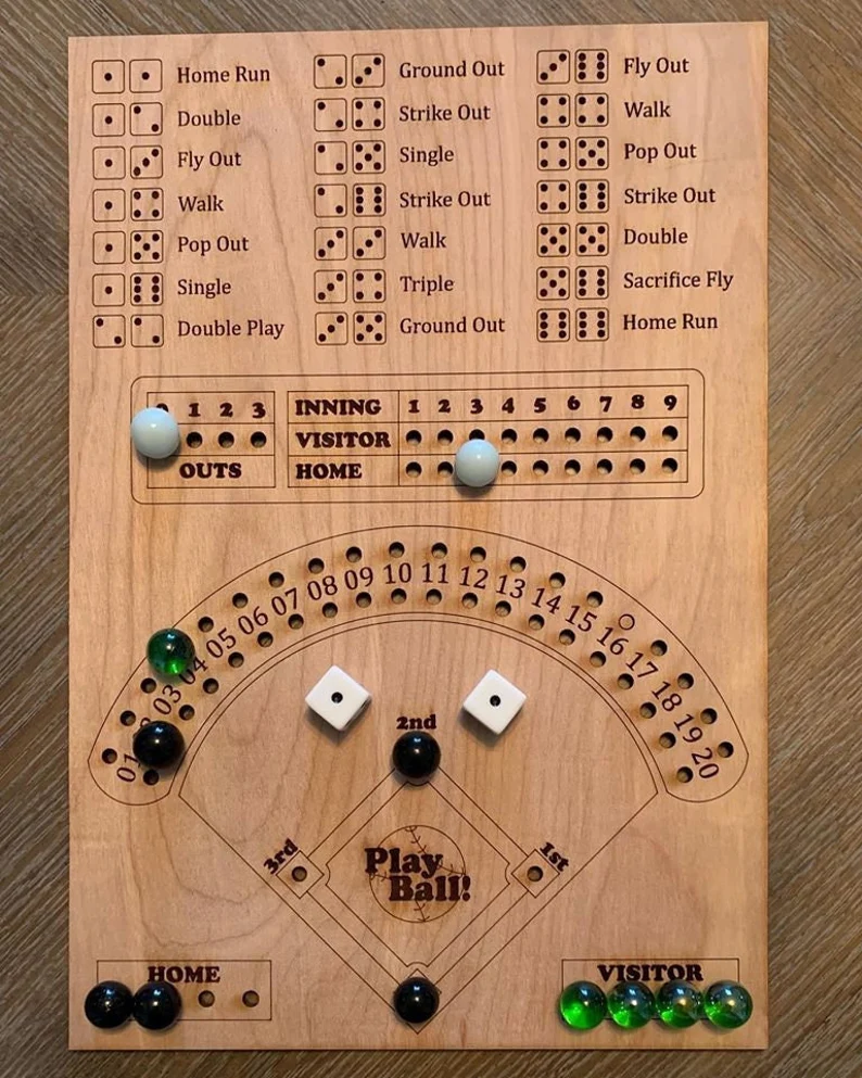 🎲BASEBALL DICE BOARD GAME