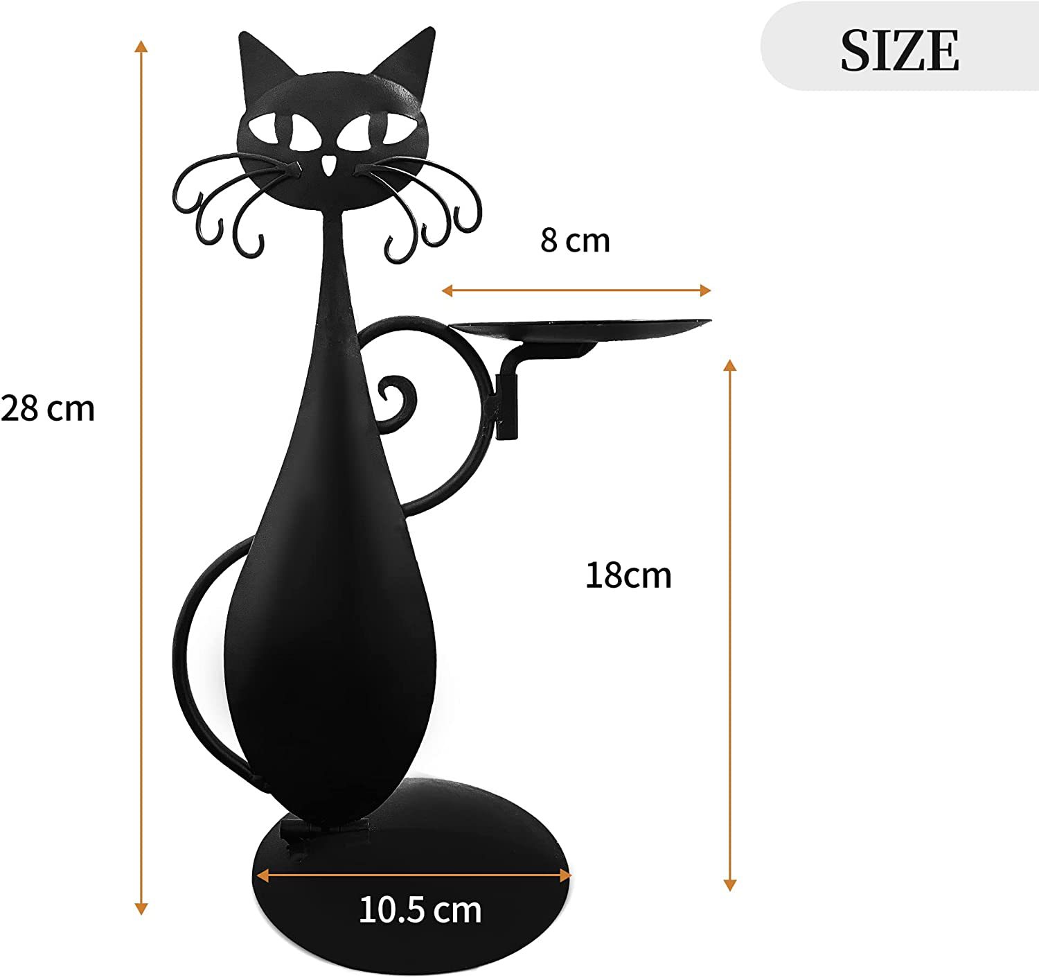 😺Black Cat Candle Holder