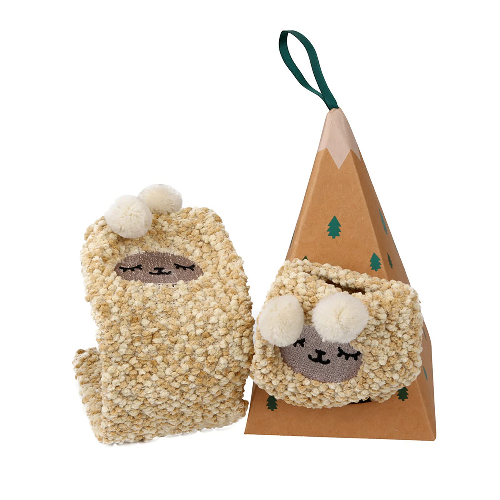 Christmas cute coral fleece warm socks