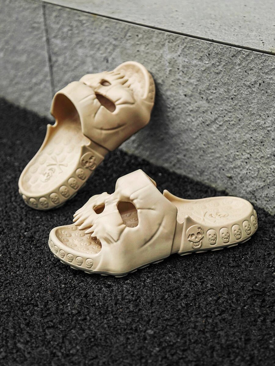 2023 Summer Skull Design Single Band Slides