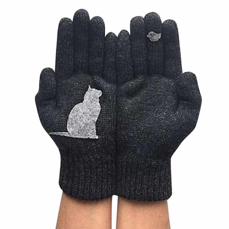 🎁Warm Gift-🐱Cat Fan Woolen Gloves
