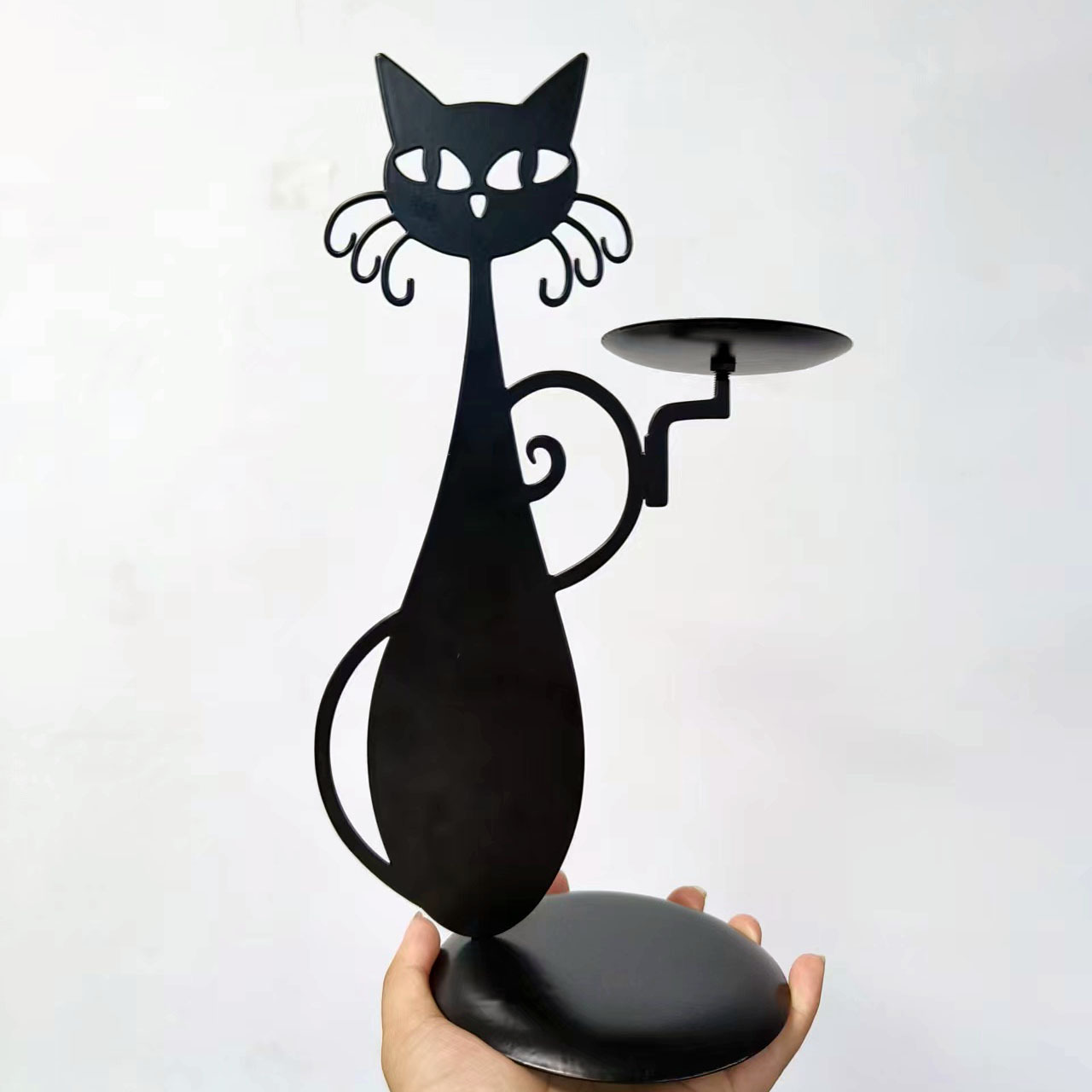 😺Black Cat Candle Holder