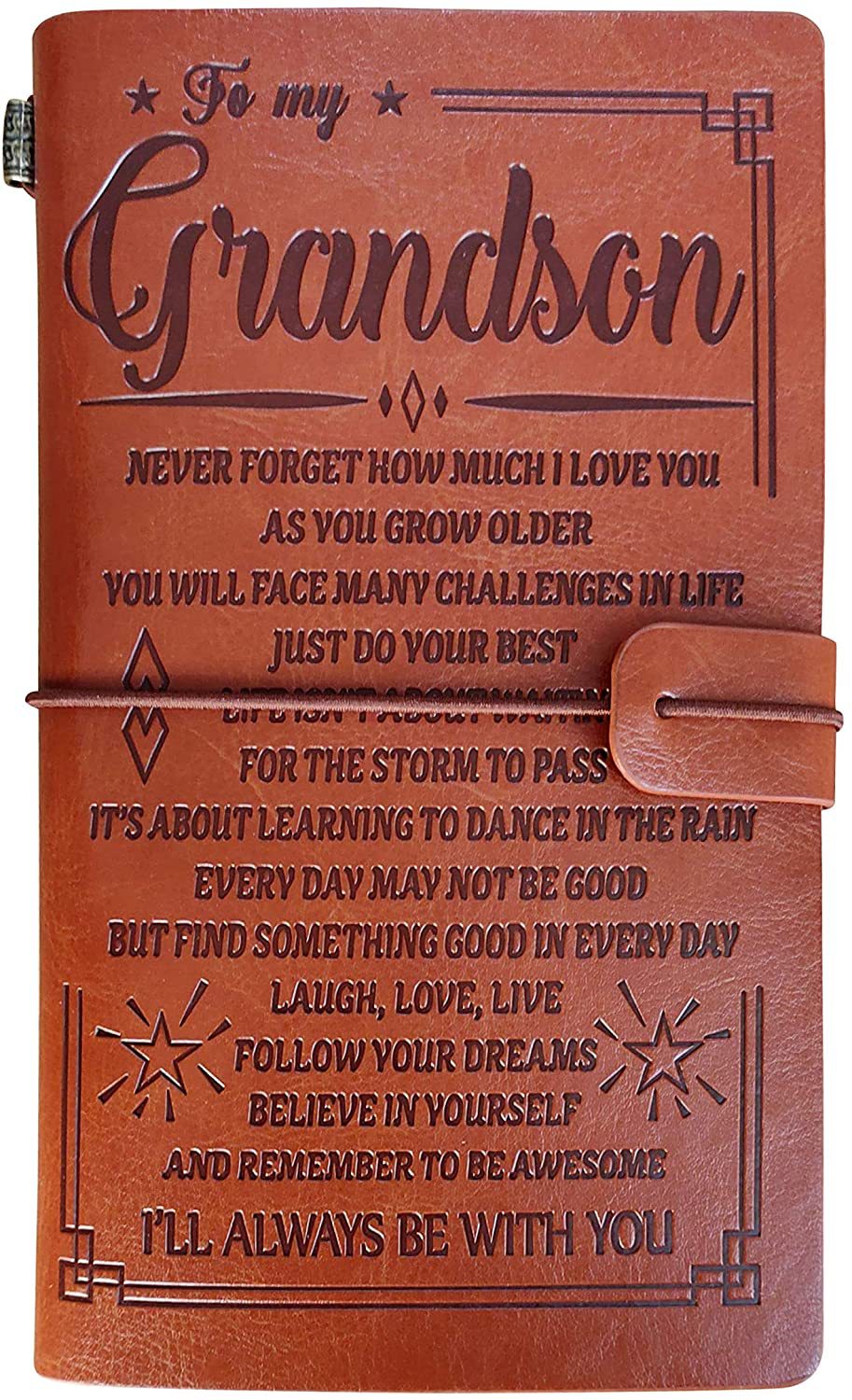 Best Gift-Leather Writing Journal with Inspirational Quotes