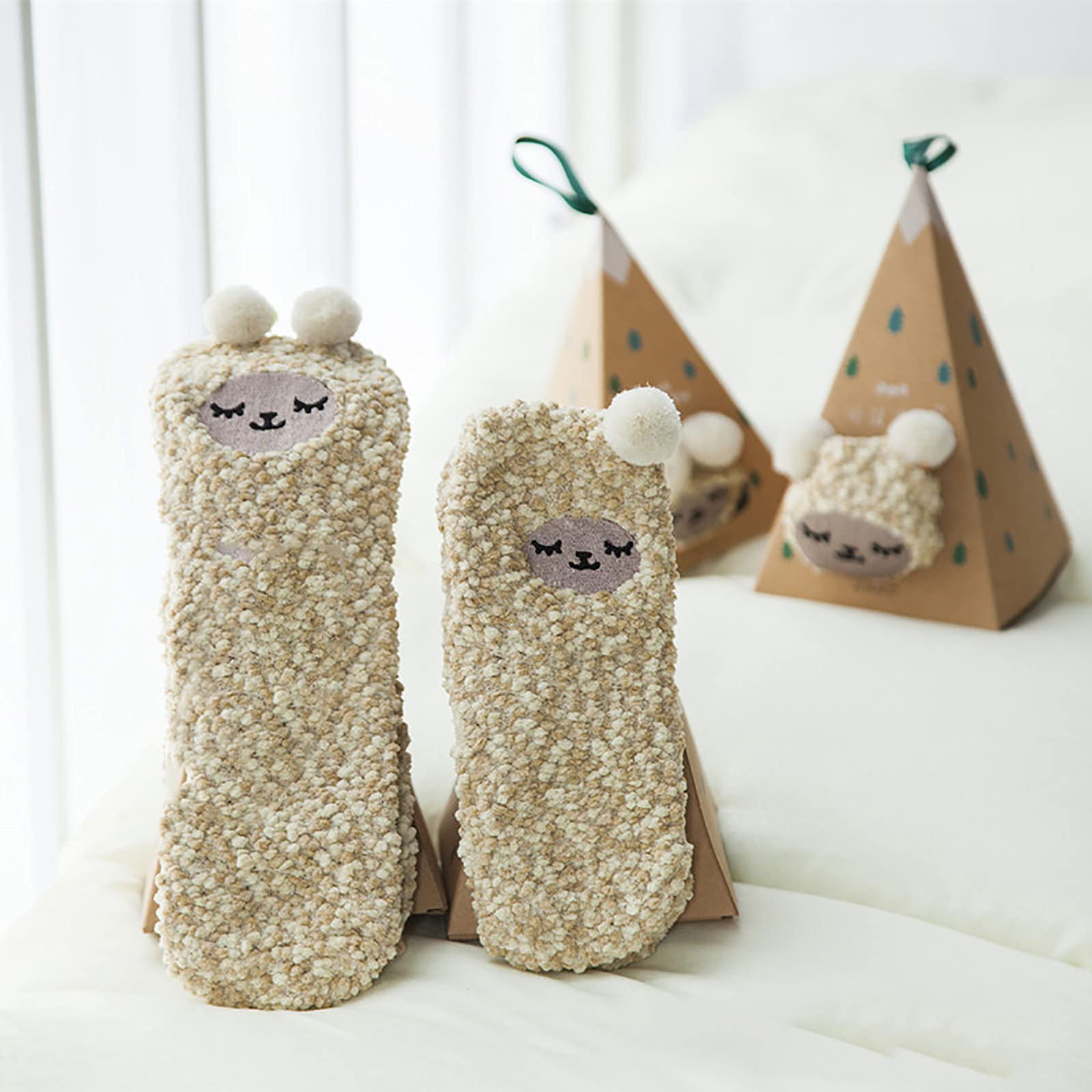 Christmas cute coral fleece warm socks