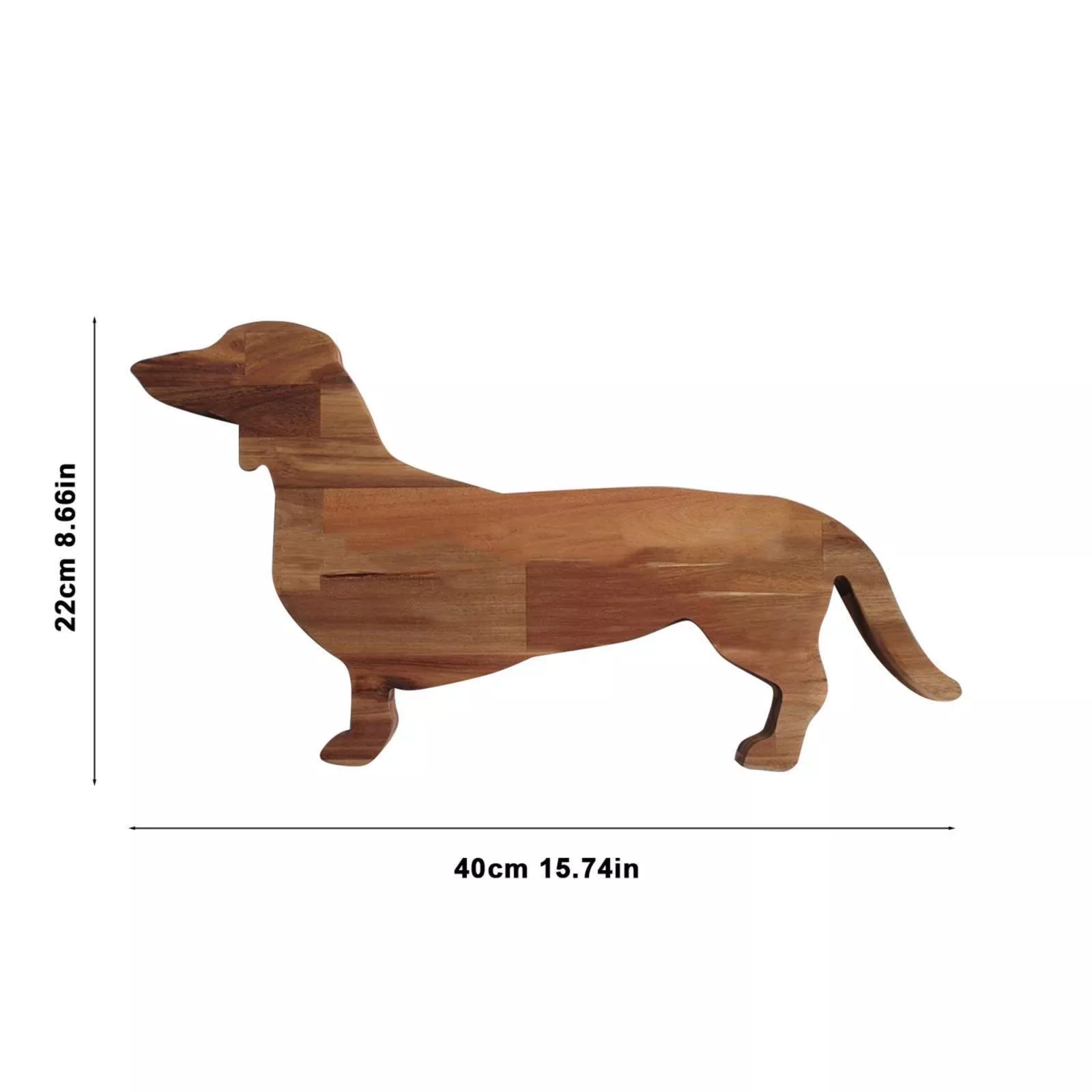 🐶Wooden Dachshund Dog Dinner Plate
